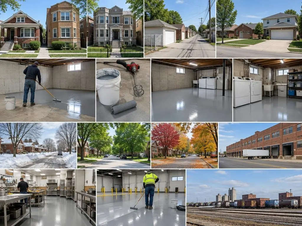 Basement Floor Epoxy in Chicago, IL